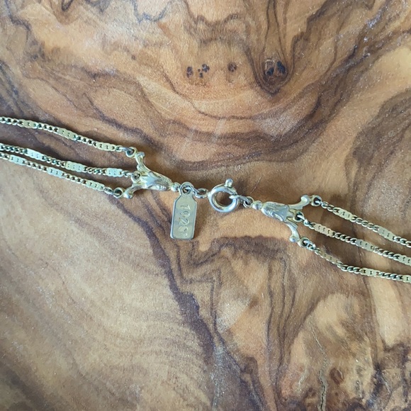 Vintage Layered Flat Figaro Chain Necklace - Picture 2 of 6